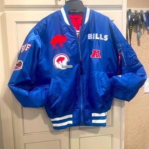 Never worn Alpha Industries/New Era Collberation Buffalo Bills